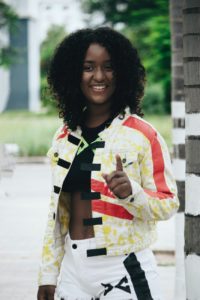 bedrukte blazer