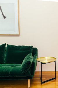 deken voor op de bank